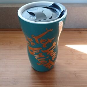 Starbucks Collector's 2014 Ceramic Mug Green and Gold Collection